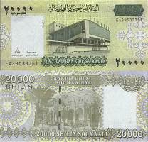 *20 000 Shilin Somálsko 2010, P42 UNC - Kliknutím na obrázok zatvorte -